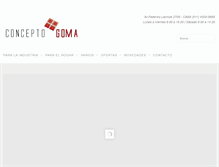Tablet Screenshot of conceptogoma.com.ar